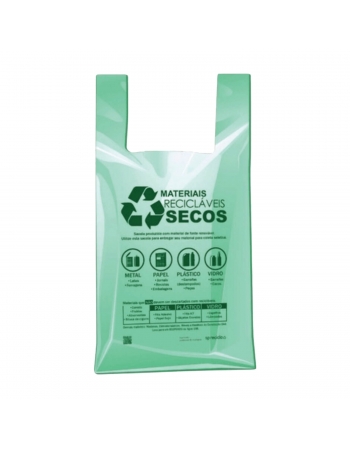SACOLA SUSTENTÁVEL 40X50 C/2KG - VERDE