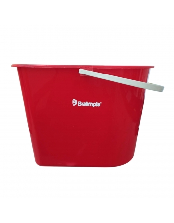 Balde Mopinho Vermelho sem Espremedor - BRALIMPIA