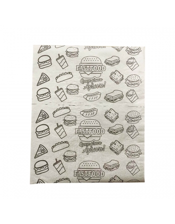 Papel Acoplado Estampado para Lanches 30x38
