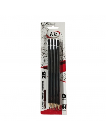 Lápis Grafite Graduado 2B - KIT