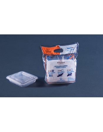 Pote Retangular 1000mL para Freezer/Microondas (G-301-SF) - GALVANOTEK