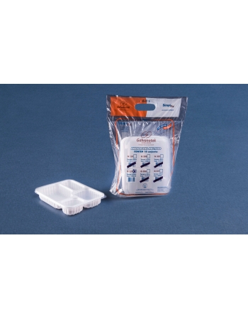 Bandeja com 4 Divisórias 1225mL (G-324-SF) - GALVANOTEK