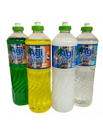 Agifácil Detergente Lava Louças Neutro 500mL - ARCHOTE