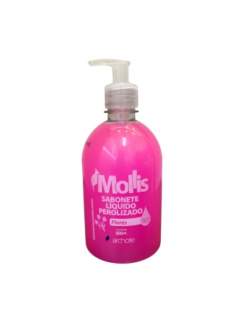 Mollis Sabonete Líquido Perolada Flores Pump 500mL - ARCHOTE