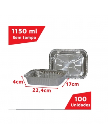 Bandeja de Alumínio 1150mL (170) - MELLO