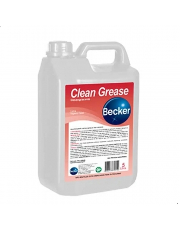 Detergente Desengraxante Desengordurante Clean Grease 5L - BECKER