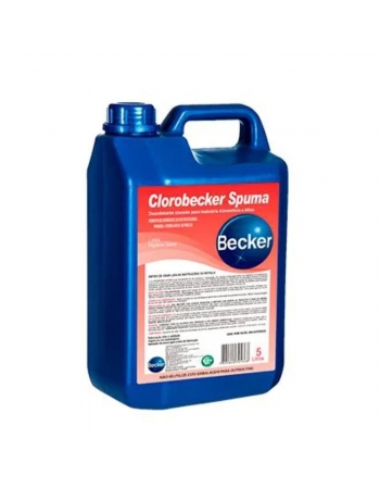 Detergente Desinfetante Alcalino Clorado Clorobecker Spuma 5L - BECKER