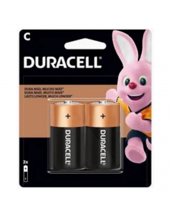 PILHA MÉDIA DURACELL C/2