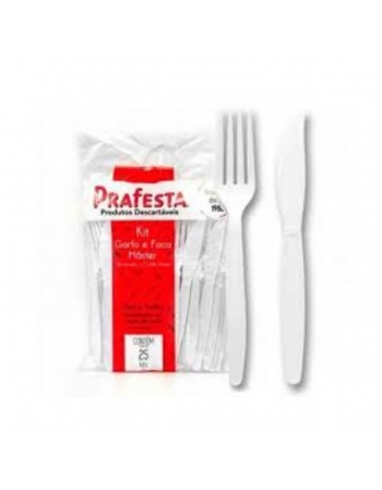 KIT GARFO/FACA MASTER BRANCO - SOLLPACK