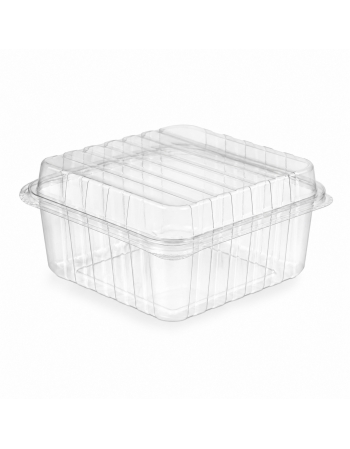 Embalagem para Doce Quadrado com Tampa Acoplada 500mL (G-658) - GALVANOTEK