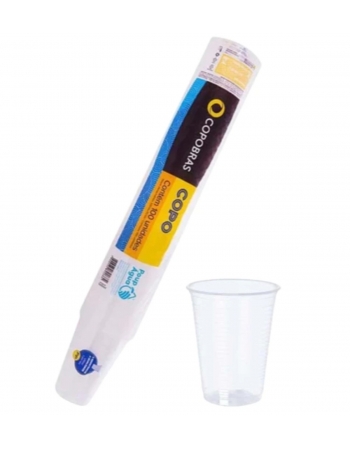 COPO 200ML (BCO/ESTRIADO) - COPOBRAS
