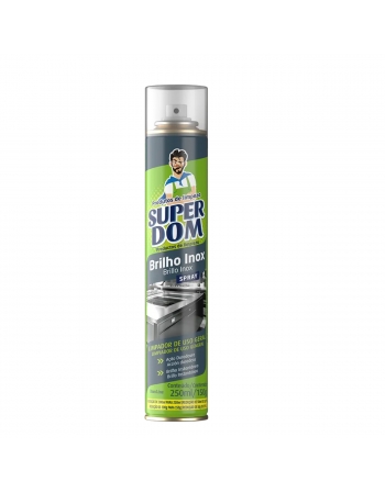BRIHLO E LIMPA INOX SPRAY - SUPER DOM - 500ML