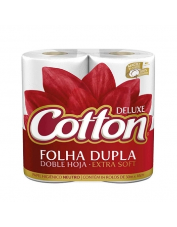 PAPEL HIG. COTTON F.DUPLA C/4 ROLOS C/30MTS
