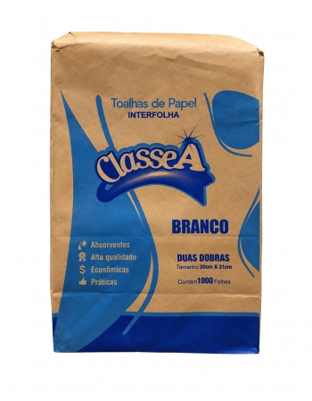 INTERFOLHA BRANCO C/800 - CLASSE A (MULTIPLAS)
