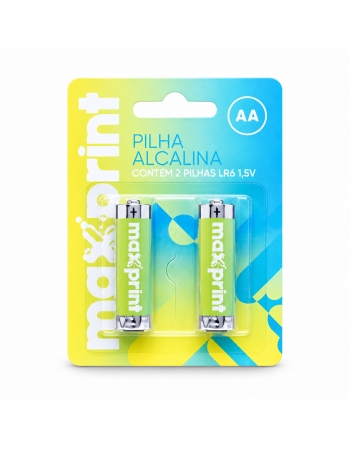 PILHA PEQUENA AA C/2 - MAXPRINT