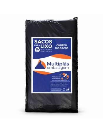 SACO DE LIXO 60LTS C/100 - COMERCIAL