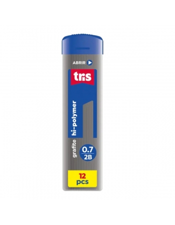 Tubete com 12 Minas de Grafite 0.7mm Tris